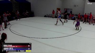 110 lbs Round 2 (6 Team) - Kierra Keys, Nebraska Blue Girls vs Emily Pulk, Minnesota Storm Girls