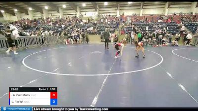 63-68 lbs 3rd Place Match - Aspen Comstock, Wasatch Wrestling Club vs Line Nau Rarick, Westlake Wrestling Club