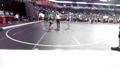 100 lbs Rr Rnd 2 - Bailey Asher, Cywc vs Ruby Baxter, Cougar WC