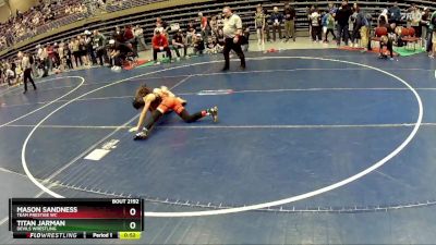 87 lbs Cons. Round 3 - Mason Sandness, Team Prestige WC vs Titan Jarman, Devils Wrestling