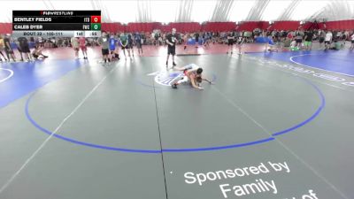 105-111 lbs Round 3 - Caleb Dyer, FZ Wrestling Club vs Bentley Fields, Illinois Top Dawgs