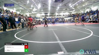 49 lbs Consi Of 4 - Tracen Goins, Pocola Youth Wrestling vs Levi Ellis, Tulsa North Mabee Stampede