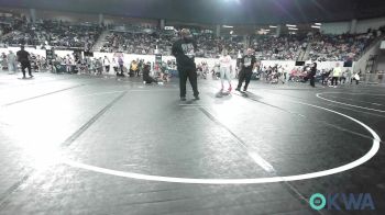 52 lbs Quarterfinal - Liliana Clitso, Darko Valley Wolf Pack vs Evelyn Shimonek, Pawhuska