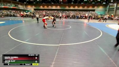 157 lbs Cons. Round 1 - Gavin Gambill, North Eugene vs Jacob Slay, Vintage