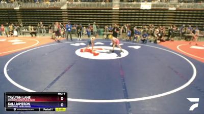 62-68 lbs Semifinal - Taylynn Lane, Sheridan Wrestling Club vs Kali Jameson, North Big Horn Rams