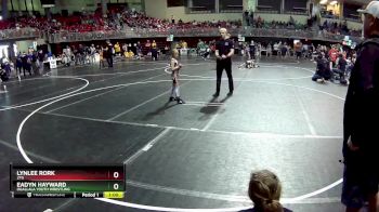 52-53 lbs Cons. Round 1 - Lynlee Rork, 2TG vs Eadyn Hayward, Ogallala Youth Wrestling