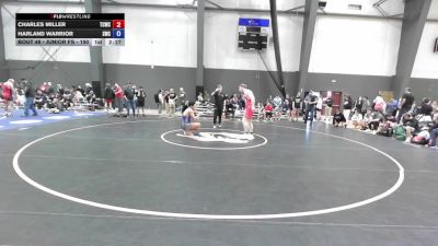 Junior FS - 190 lbs Champ. Round 1 - Charles Miller, Thurston County Wrestling Club vs Harland Warrior, Shelton Wrestling Club