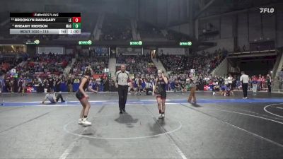 115 lbs Champ. Round 1 - Brooklyn Baragary, Lion Elite vs Rheamy Rierson, MAC