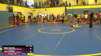 46-50 lbs Round 1 - Ezra Taussig, Greater Heights Wrestling Club vs Luca Daniels, Cowley County Freco Wrestling