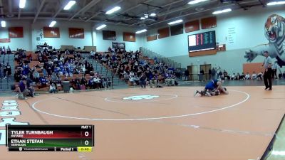 120 lbs Cons. Round 4 - Ethan Stefan, Vermilion vs Tyler Turnbaugh, Ontario