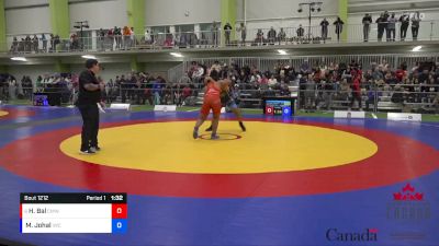 92kg Quarterfinal - Heyten Bal, Canadian Mal Wrestling vs Manbir Johal, Independent WC