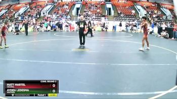 112 lbs Cons. Round 2 - Matt Martel, Coloma vs Ayden Ledesma, Whitmer