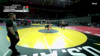 6A/5A Girls 135 Semifinal - Paige Carrier, Westview Girls vs Alana Troullier, Mountain View Girls