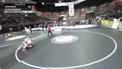 105 lbs Semis - Valeria Rodriguez vs Eleni Cosico, El Camino SSF High School Wrestling