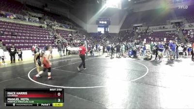 100 lbs Quarterfinal - Manuel Mota, Widefield Wrestling Club vs Mace Harris, Colorado