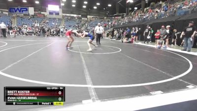 96 lbs 3rd Place Match - Evan Hasselbring, Winfield vs Brett Koster, Hoxie Kids Wrestling Club