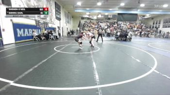125 lbs Cons. Round 2 - Shenen O`neil, Marina vs Sierra Earl, Hillcrest