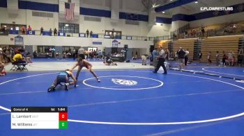 138 lbs Consi Of 4 - Logan Lambert, South Rowan HS vs Matthew Williams, Jet