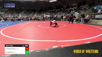 68 lbs Semifinal - Charleigh Richardson, Storm Wrestling Center vs Hanna Hensen, Next Level