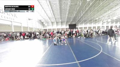 45 lbs Cons. Round 2 - Griffin McGuire, Evanston Elite Wrestling vs Ledger Reid, Idaho