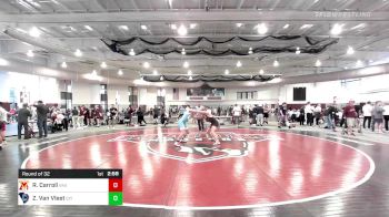 174 lbs Round Of 32 - River Carroll, Virginia Military Institute vs Zane Van Vleet, The Citadel