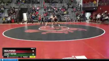 182 lbs Quarterfinal - Wyatt Weter, Newton vs Nick Marker, Iowa City, City High