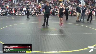 75 lbs Quarterfinal - Paisley O`Connor, Manton Monsters vs Kyla Strohl, Mat Psychos