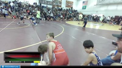 70 lbs Quarterfinal - Kasen Davisson, Okanogan Underground Wrestling Club vs Logan Crawford, Deer Park Ironman Wrestling Club