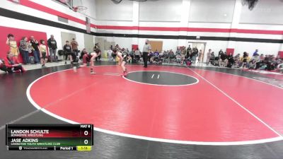 100 lbs Semifinal - Landon Schulte, Bonhomme Wrestling vs Jase Adkins, Lexington Youth Wrestling Club