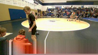 54 lbs Cons. Round 2 - Jackson Dodd, Deer Park Ironman Wrestling Club vs Isabelle Harvey, St. Maries Wrestling Club