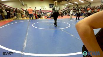 58 lbs Rr Rnd 2 - Noelle Smallwood, Pin-King All Stars vs Masyn Rumsey, Pawhuska Elks Takedown