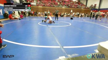 80 lbs Rr Rnd 3 - Hunter Wisdom, Caney Valley Wrestling vs Alex Jones, Coweta Tiger Wrestling