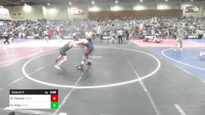 114 lbs Consi Of 4 - Beau Palmer, Durham WC vs Kaison Kiley, Georgetown