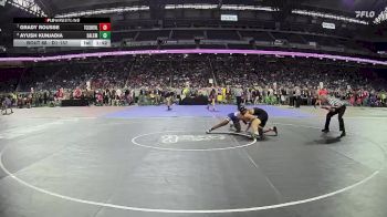 D1-157 lbs Champ. Round 1 - Grady Rousse, Traverse City Central HS vs Ayush Kunjadia, Salem HS