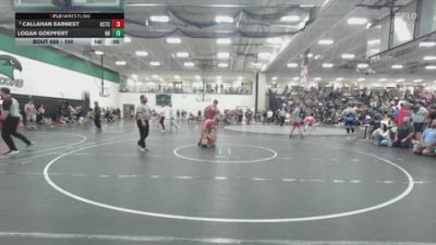 150 lbs Cons. Round 4 - Callahan Earnest, Kansas City Training Center vs Logan Goepfert, Nebraska Boyz