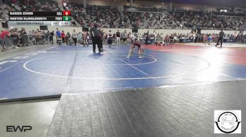 80 lbs Quarterfinal - Raiden Johns, Collinsville Cardinal Youth Wrestling vs Heston Klinglesmith, Perry