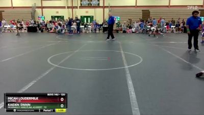 120 lbs Champ. Round 1 - Kaiden Swain, McDonald`s Wrestling Academy vs Micah Loudermilk, Olympic