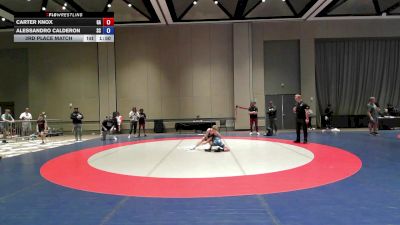 70 lbs 3rd Place Match - Carter Knox, GA vs Alessandro Calderon, SC