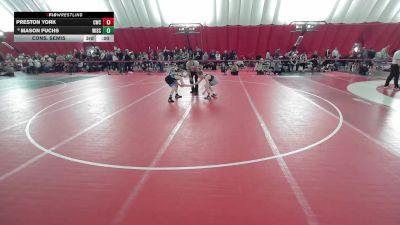 14U Boys - 100 lbs Cons. Semis - Colton Hamill, X-Factor Elite Wrestling vs Tanner Henzler, Victory School Of Wrestling