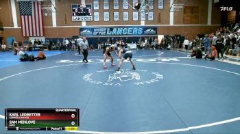 157 lbs Quarterfinal - Sam Menlove, Alta vs Karl Ledbetter, Corner Canyon