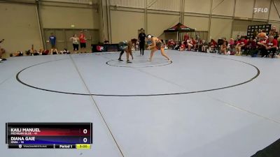 155 lbs Round 2 (8 Team) - Kaili Manuel, Michigan Blue vs Diana Gaie, Iowa