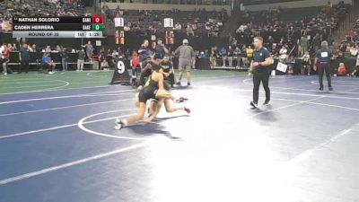 113 lbs Round Of 32 - Nathan Solorio, Damien (SS) vs Caden Herrera, Bakersfield (CS)