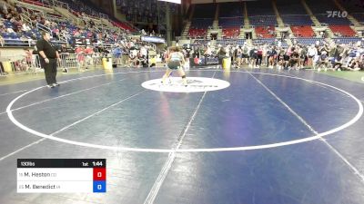 130 lbs Cons 16 #2 - Makena Heston, CO vs Mariaha Benedict, IA