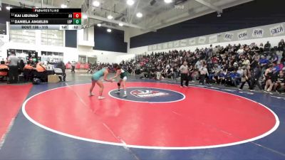 115 lbs Cons. Round 1 - Kai Libunao, Aliso Niguel vs Daniela Angeles, Poly/Long Beach