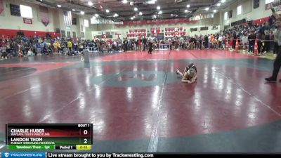 55 lbs Champ. Round 1 - Charlie Huber, Wayzata Youth Wrestling vs Landon Thom, Pursuit Wrestling Minnesota