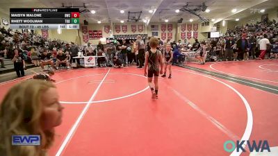 49 lbs Consolation - Maisyn Malone, Bartlesville Wrestling Club vs Rhett Woolman, Tiger Trained Wrestling