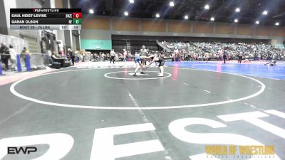 76 lbs Consi Of 16 #1 - Saul Heist-Levine, Bozeman Wrestling Club vs GARAN OLSON, Nevada Elite
