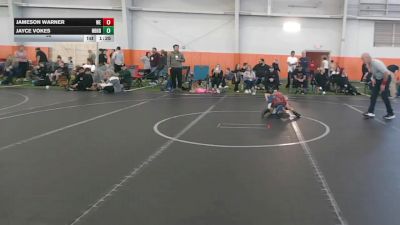 52 lbs Round 6 (8 Team) - Jayce Vokes, Neighborhood Wrestling vs Jameson Warner, Warner Elite