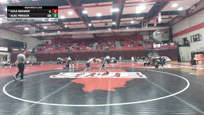 141 lbs Cons. Round 2 - Kole Brower, Illinois vs Alec Peralta, SIUE
