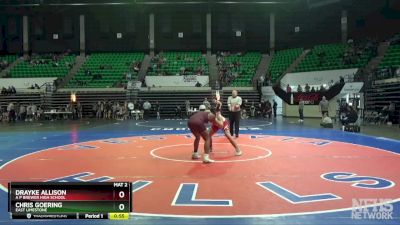 5A 165 lbs Cons. Round 2 - Chris Goering, East Limestone vs Drayke Allison, A P Brewer High School